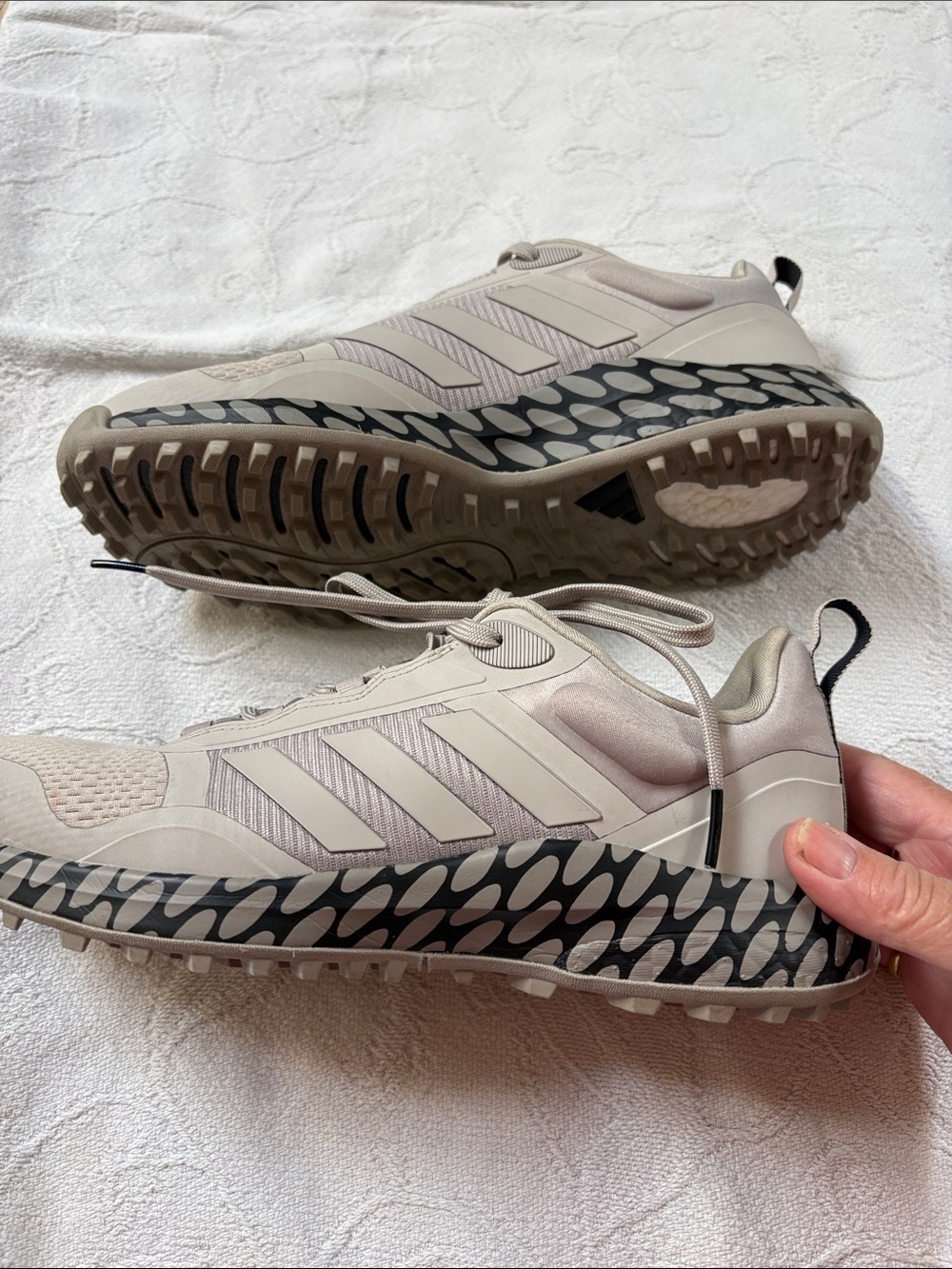 Women's adidas Neutral Beige Athletic Sneakers - Comfortable Everyday Trainer